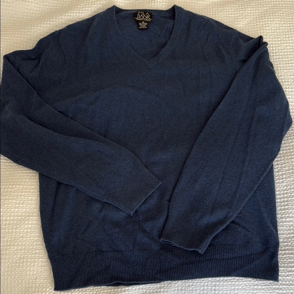 Men's Blue Cashmere Sweater